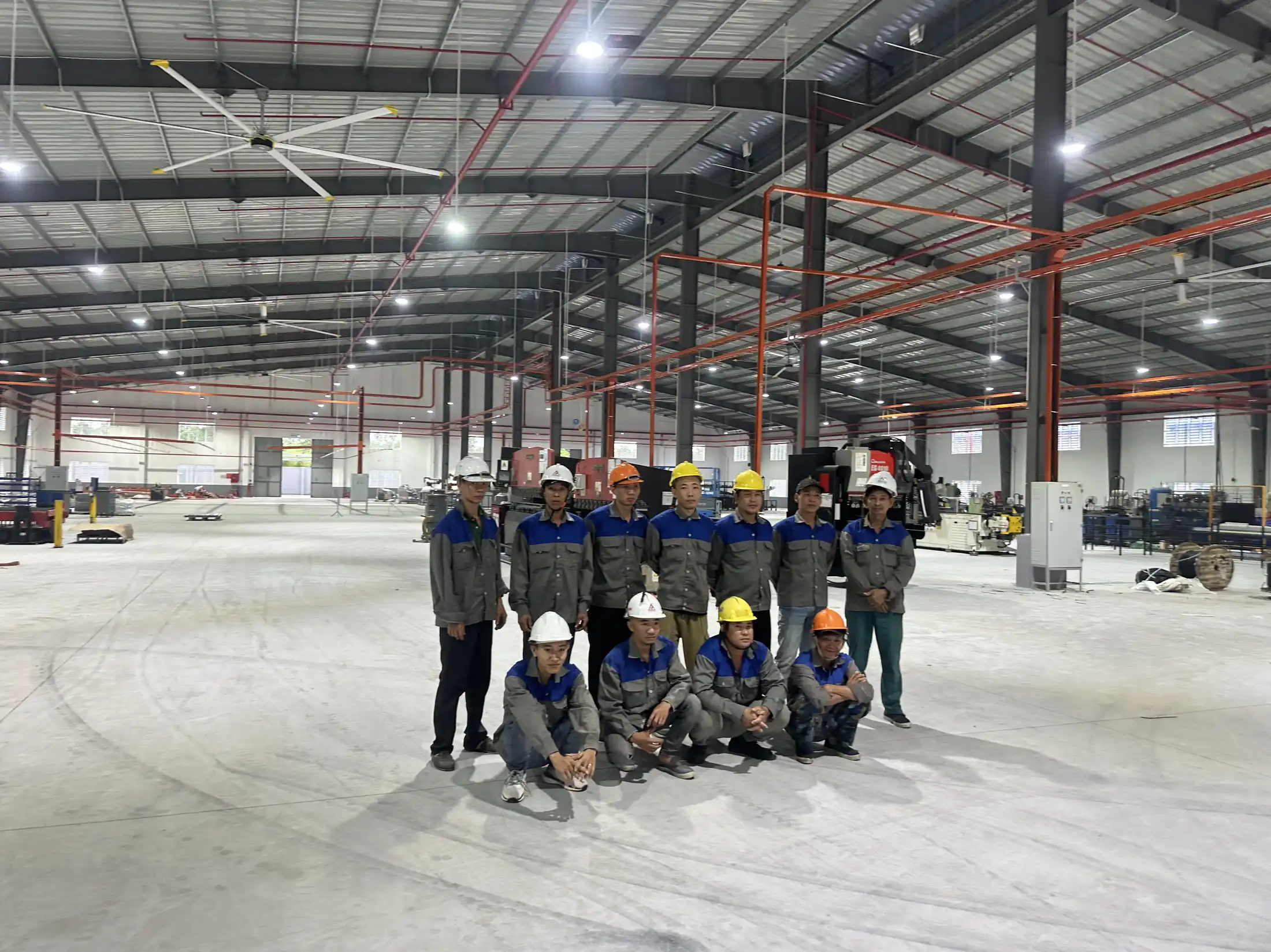 Kiểm tra khối lượng lắp đặt tại hiện trường nhà xưởng