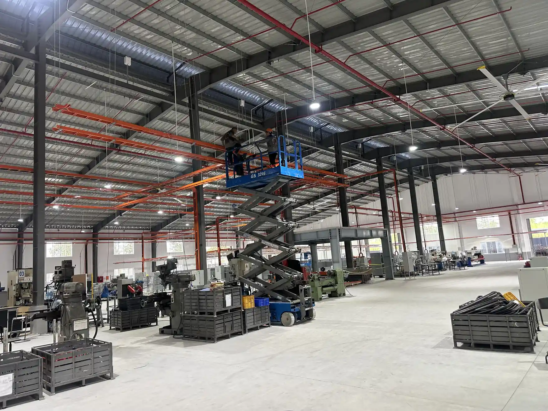 Đo thử hệ thống điện xưởng may