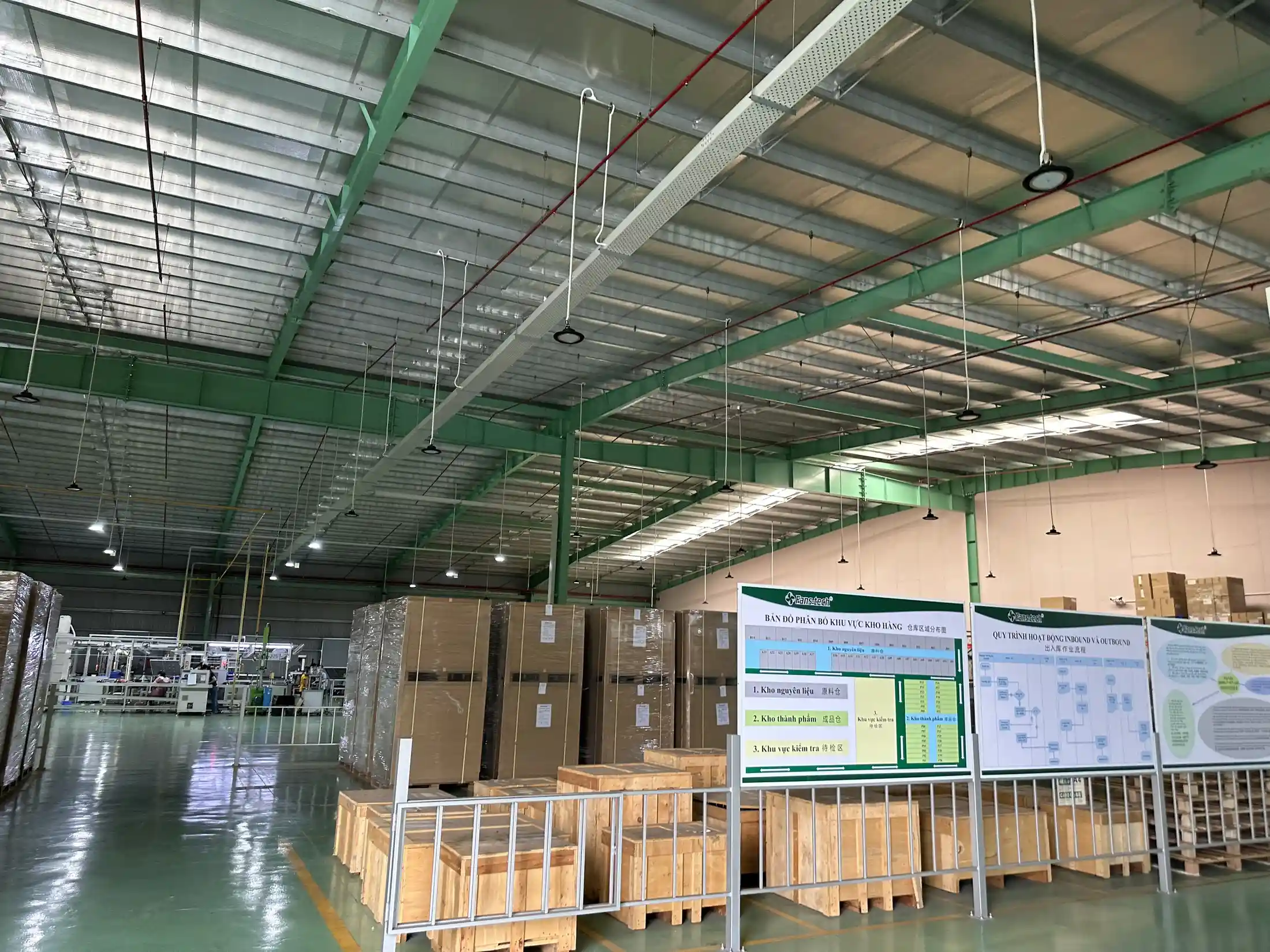 Hệ thống điện khu vực kho hàng nhà xưởng