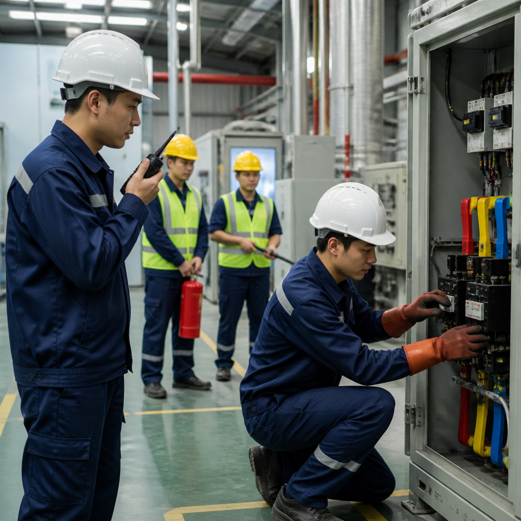 Bảng quy ước dùng trong nghiệm thu nhãn cáp điện nhà xưởng