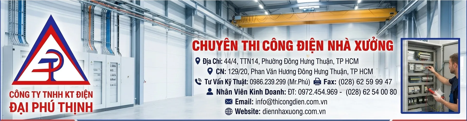 Thi công điện nhà xưởng - hệ thống điện công nghiệp