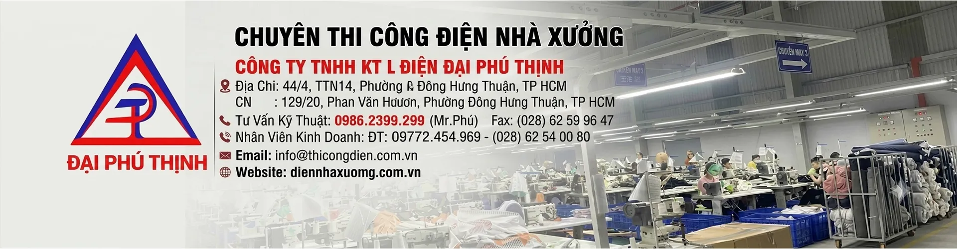 Lắp đặt điện nhà xưởng đạt chuẩn kỹ thuật